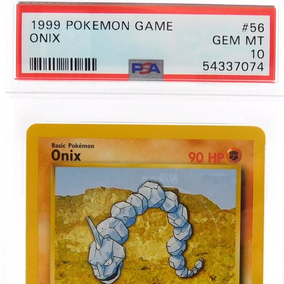 1999 Pokemon Game Base Set #56 Onix PSA 10 Gem Mint - Picture 3 of 3